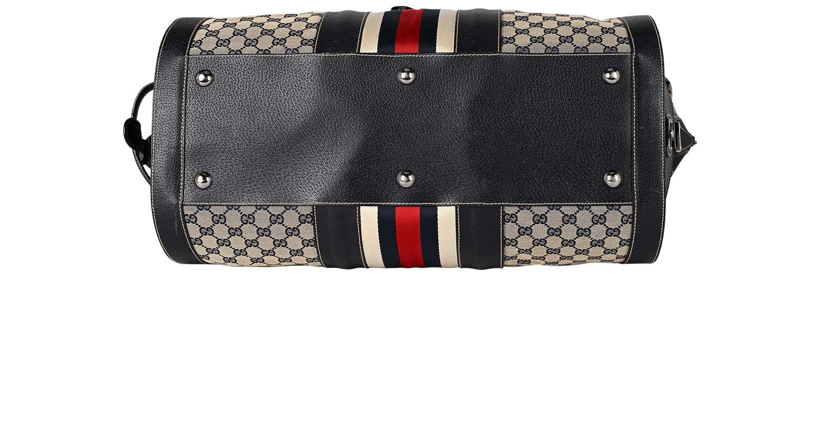 Large Savoy GG Duffel, &pound;850, Handbags, Beige/Navy, Canvas/Leather, Top view